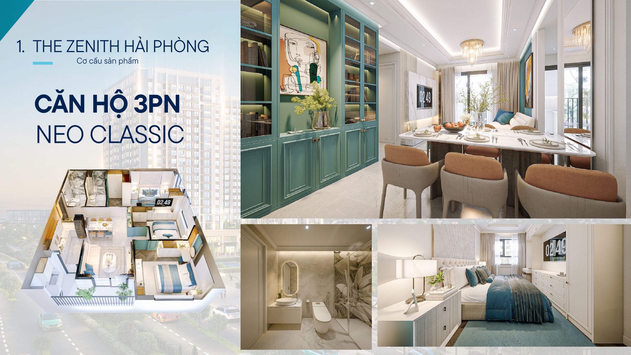 can ho 3 phong ngu the zenith hai phong